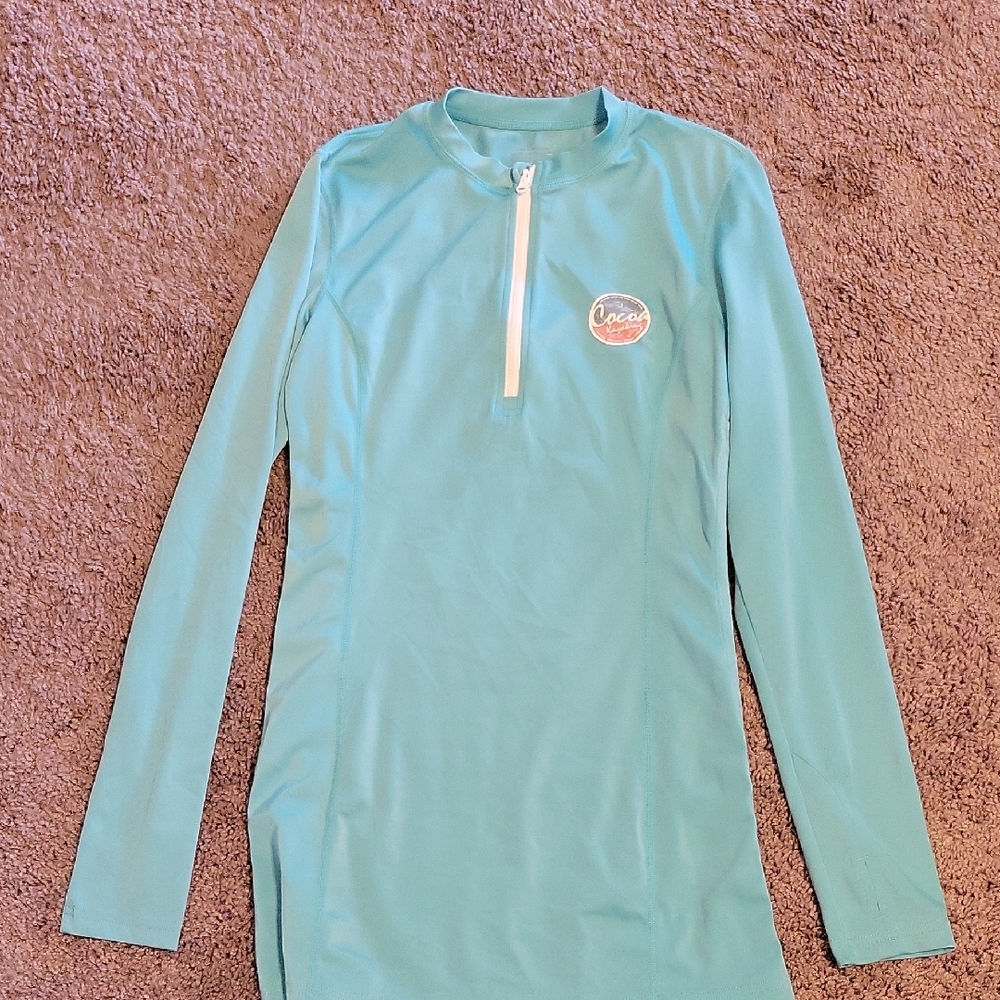 Blue Women's Swim Top Small